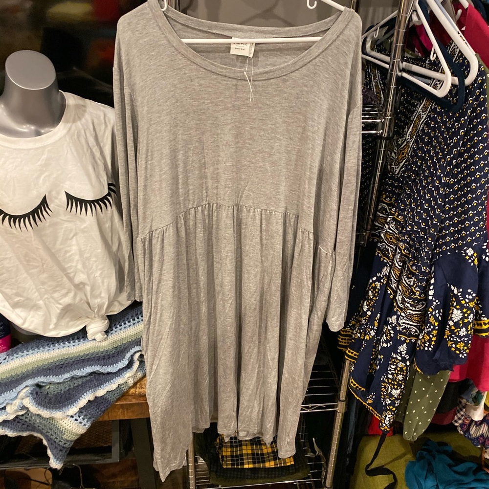 Plus size Baby doll t shirt dress
